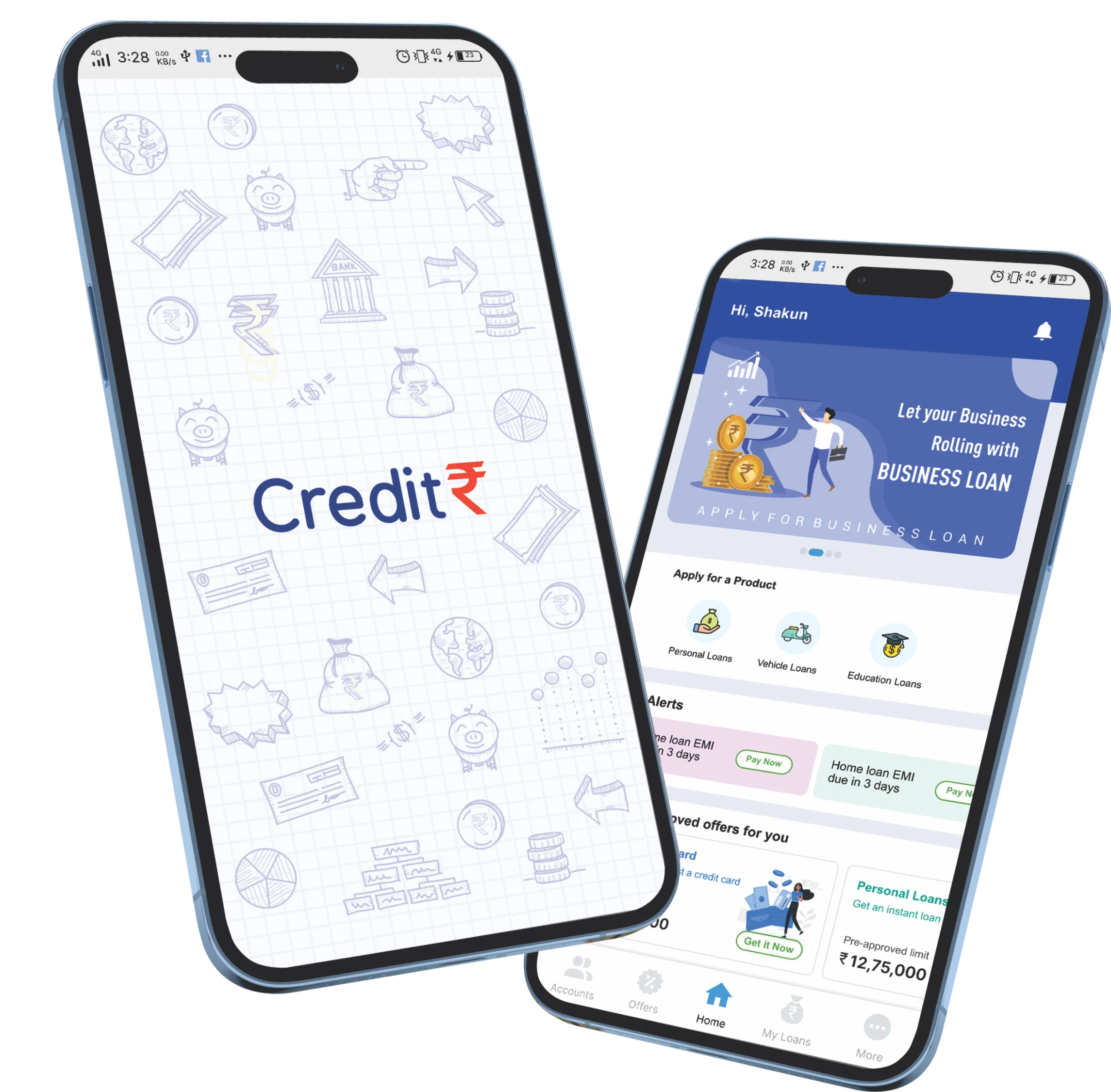 CreditR Mobile App Interface