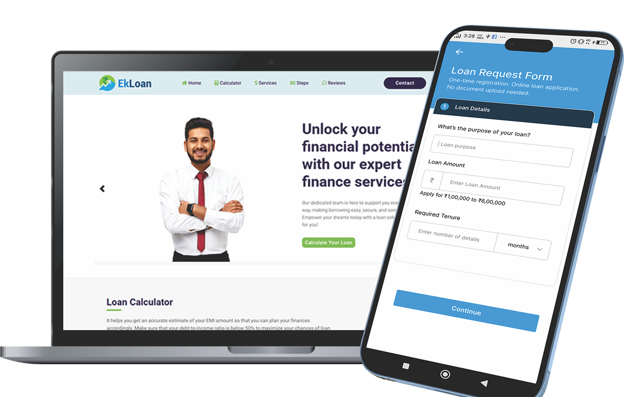 Ek Loan Platform Interface