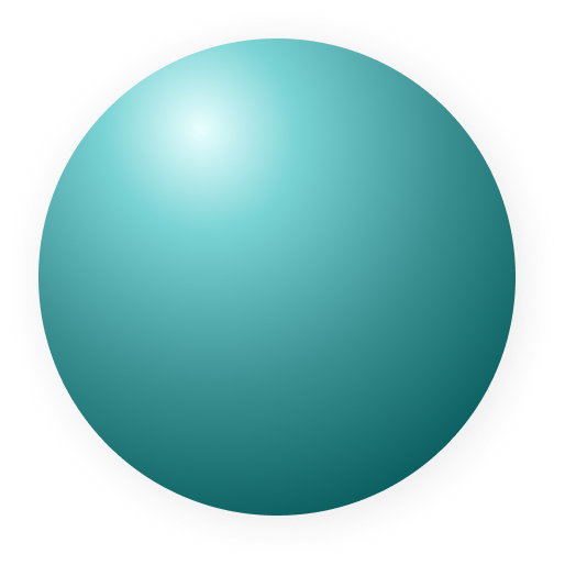 Glowing Teal Sphere